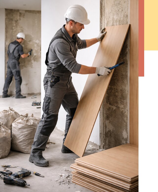 Демонтаж стеновых панелей в Шелехове от 3750 руб. за м² быстро и недорого | ОТДЕЛОЧНИК-Шлх