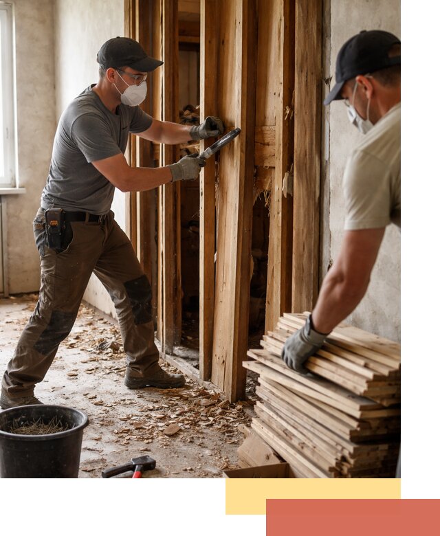 Демонтаж деревянных перегородок в Шелехове быстро и аккуратно