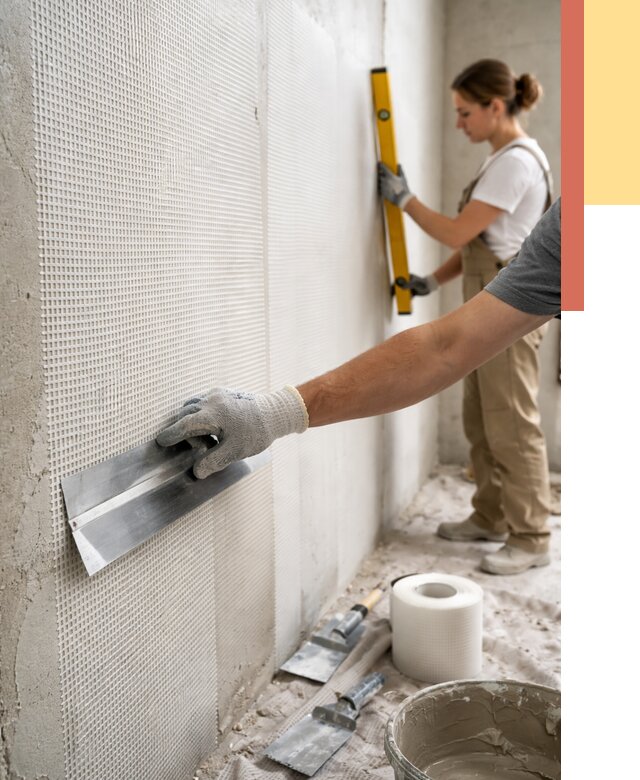 Армирование стен стеклосеткой в Шелехове от 3429 руб. под ключ | ОТДЕЛОЧНИК-Шлх