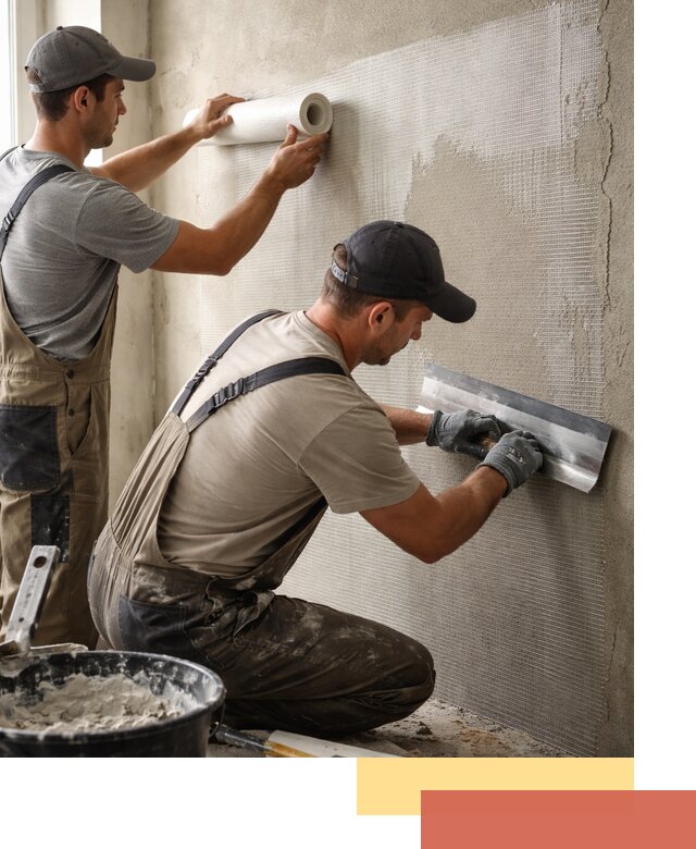 Армирование стен стеклосеткой в Шелехове для прочной отделки