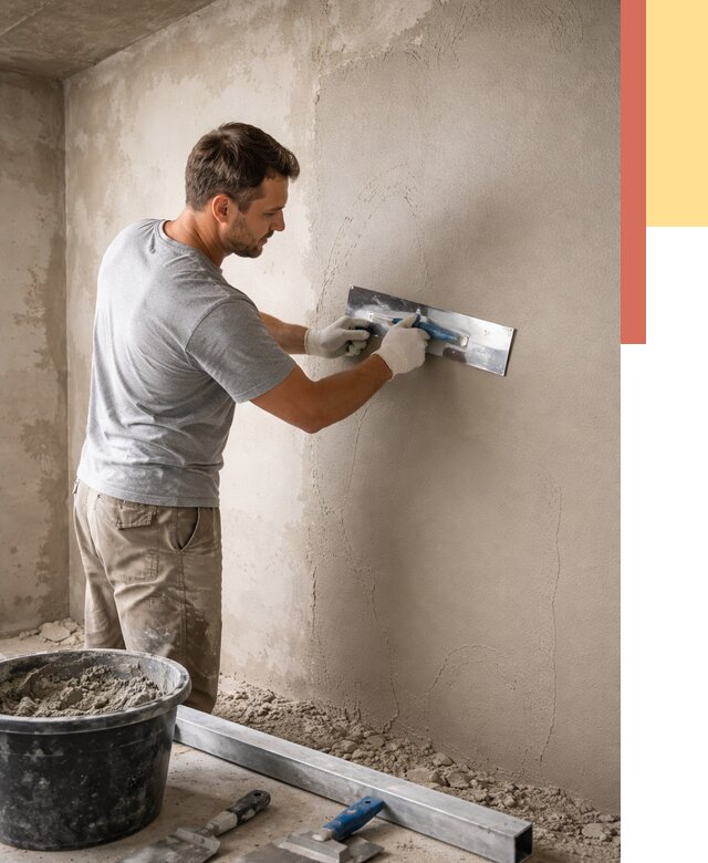 Штукатурка стен без маяков в Шелехове от 7715 руб/м2 — услуги и цена | ОТДЕЛОЧНИК-Шлх