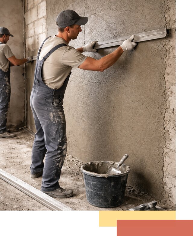 Штукатурка стен цементно-песчаная в Шелехове профессионально
