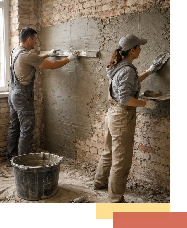 Штукатурка кирпичных стен в Шелехове — качественно и надежно