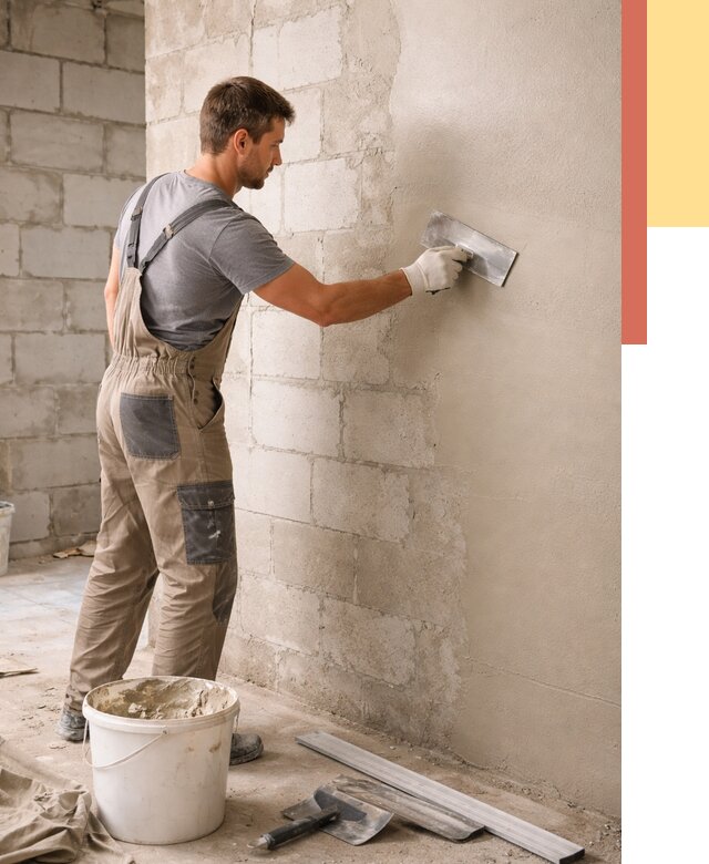 Штукатурка стен из газобетона в Шелехове от 2250 руб./м2 — быстро и недорого | ОТДЕЛОЧНИК-Шлх