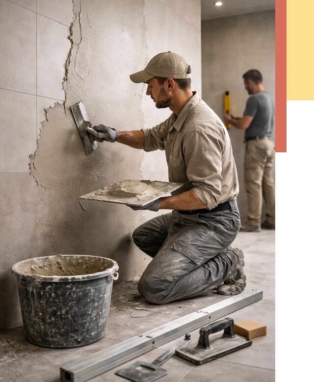 Штукатурка стен в ванной в Шелехове от 4822 руб./м² — выравнивание под ключ | ОТДЕЛОЧНИК-Шлх