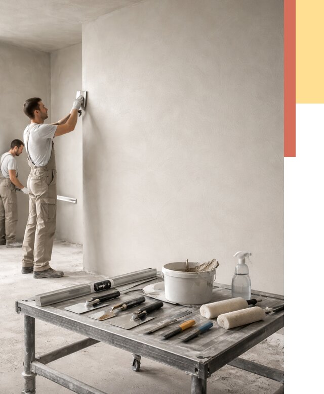 Штукатурка стен под покраску в Шелехове от 4822 руб./м² — качественно и недорого | ОТДЕЛОЧНИК-Шлх