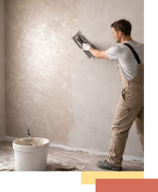 Декоративная штукатурка «Мокрый шелк» под ключ в Шелехове