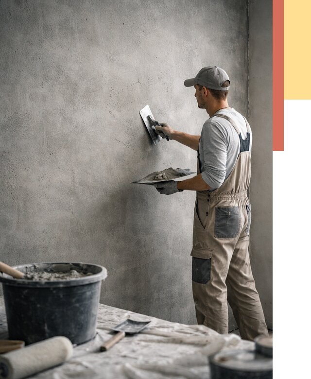 Декоративная штукатурка под бетон в Шелехове от 2679 руб./м² — нанесение под ключ | ОТДЕЛОЧНИК-Шлх