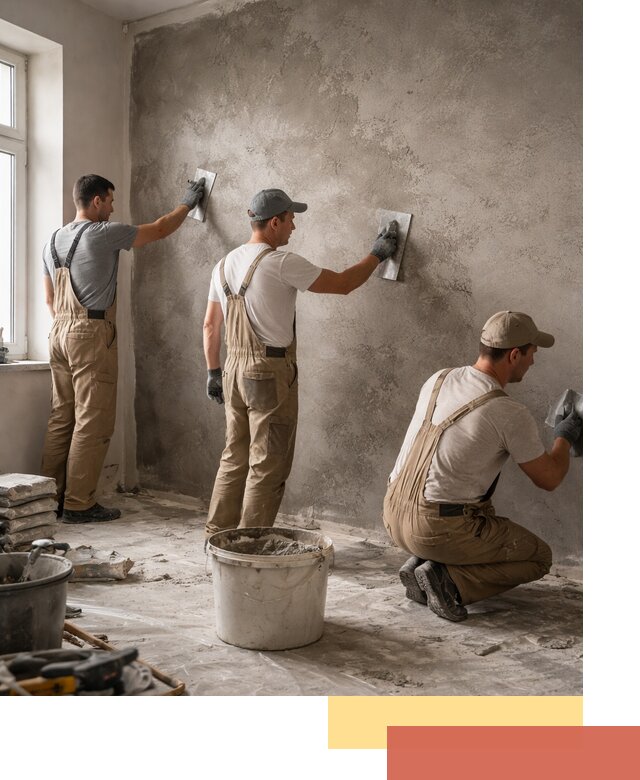 Декоративная штукатурка под бетон в Шелехове для стен и потолков