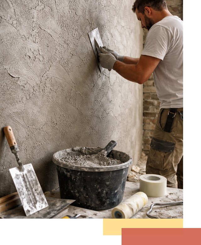 Декоративная штукатурка лофт в Шелехове — отделка стен и потолков