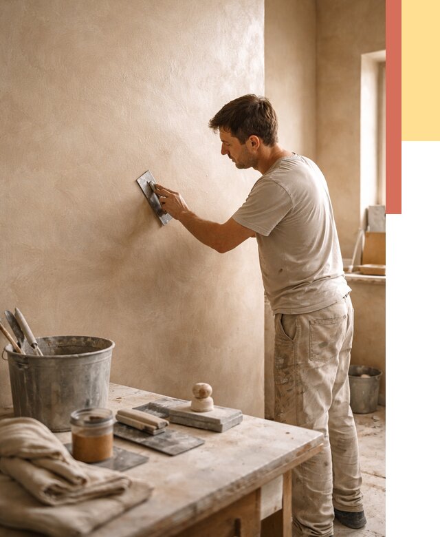 Марокканская штукатурка таделакт в Шелехове под ключ от 4500 руб. | ОТДЕЛОЧНИК-Шлх