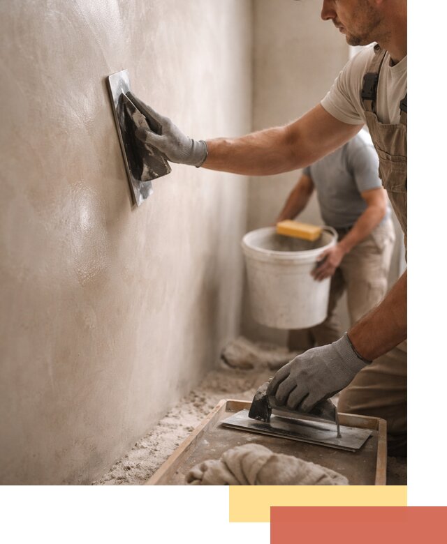 Нанесение марокканской штукатурки таделакт в Шелехове