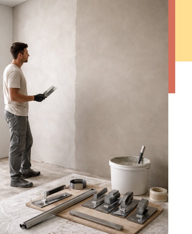 Нанесение микроцемента на стены в Шелехове от 3429 руб./м2 под ключ | ОТДЕЛОЧНИК-Шлх