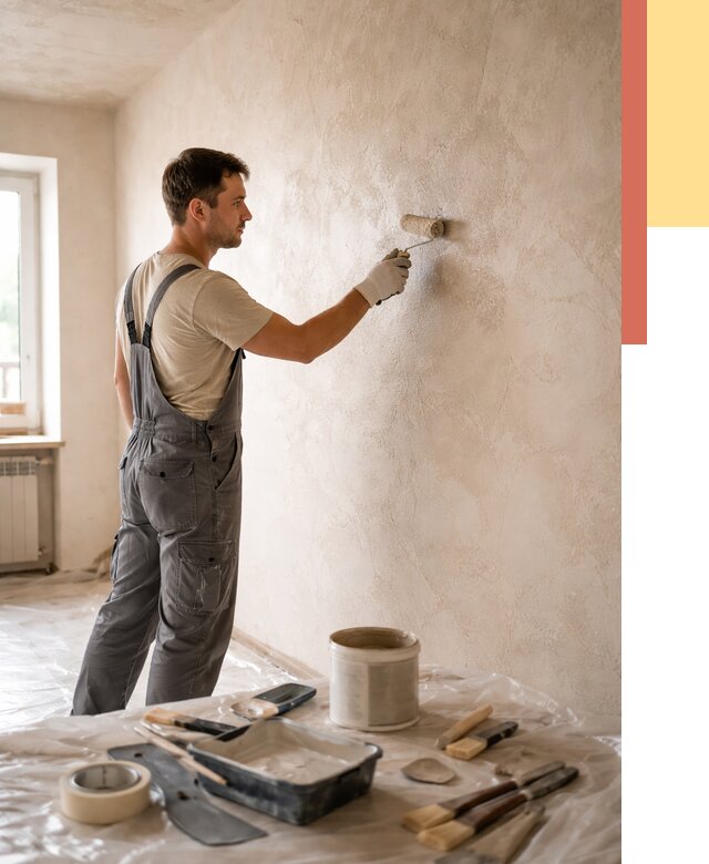 Нанесение лессирующей краски по декоративке в Шелехове от 1875 руб. | ОТДЕЛОЧНИК-Шлх