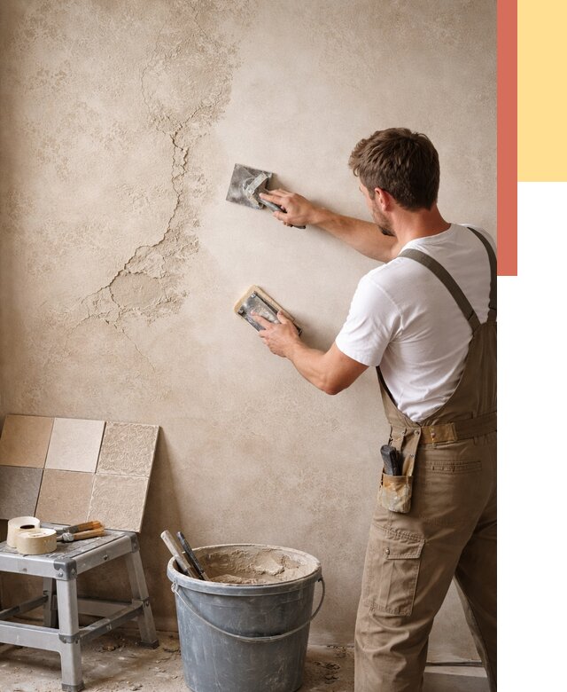 Ремонт декоративной штукатурки в Шелехове от 4822 руб. под ключ | ОТДЕЛОЧНИК-Шлх