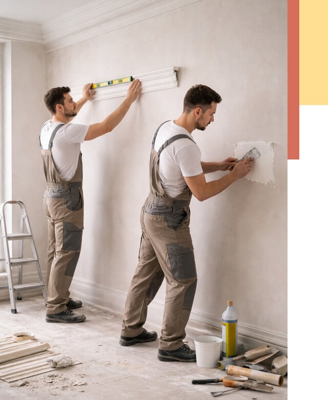 Монтаж лепнины на стены в Шелехове от 4822 руб. — недорого, быстро | ОТДЕЛОЧНИК-Шлх