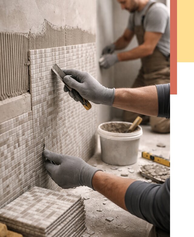 Облицовка стен мозаикой в Шелехове от 3429 руб/м2 — укладка мозаики на стены | ОТДЕЛОЧНИК-Шлх