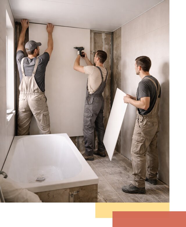 Отделка ванной панели ПВХ профессионально в Шелехове