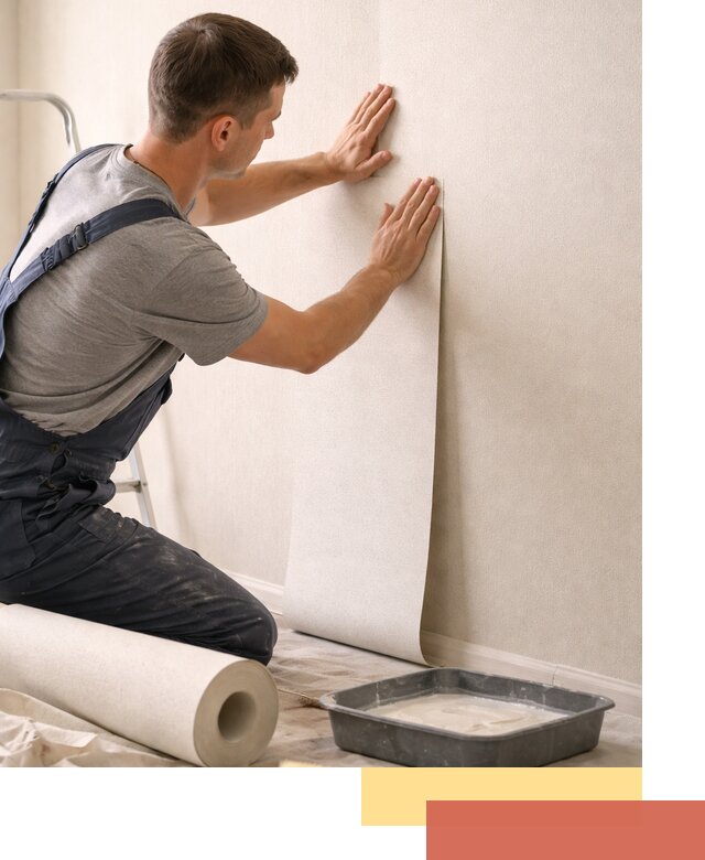 Поклейка флизелиновых обоев в Шелехове качественно и быстро