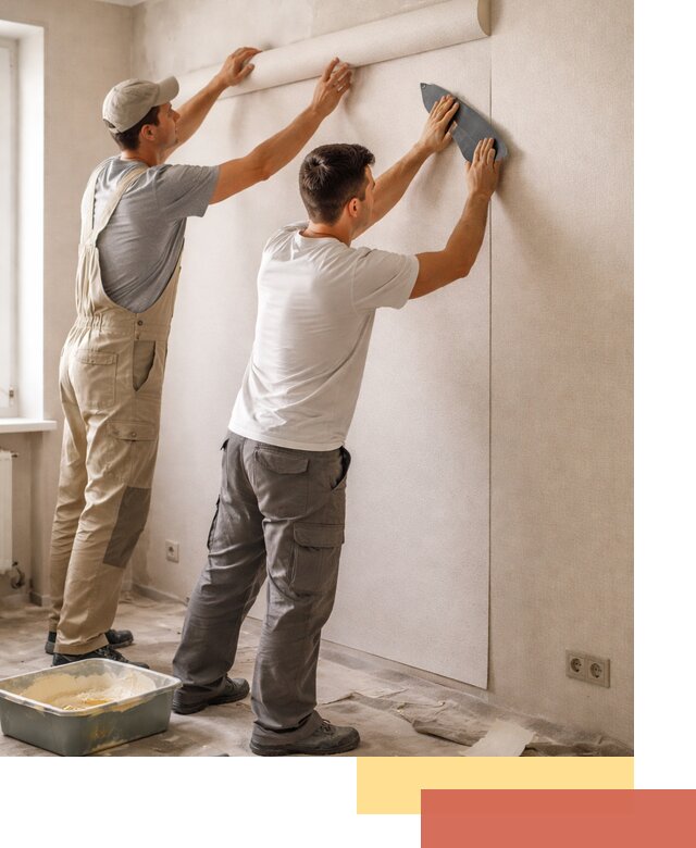 Поклейка виниловых обоев в Шелехове профессионально и качественно