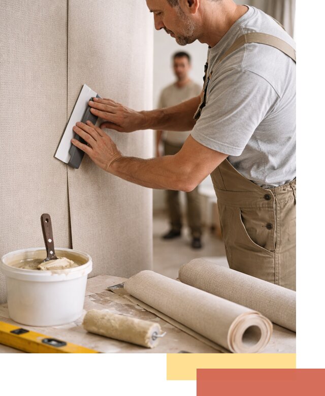 Поклейка текстильных обоев в Шелехове профессионально и аккуратно