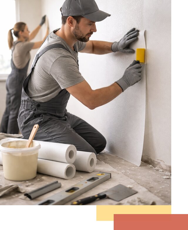 Поклейка стеклообоев профессионально в Шелехове