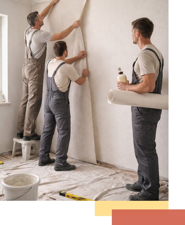 Оклейка стен обоями в Шелехове — качественно и профессионально