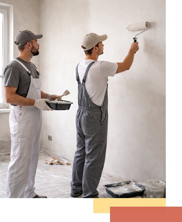 Покраска стен водоэмульсионной краской в Шелехове