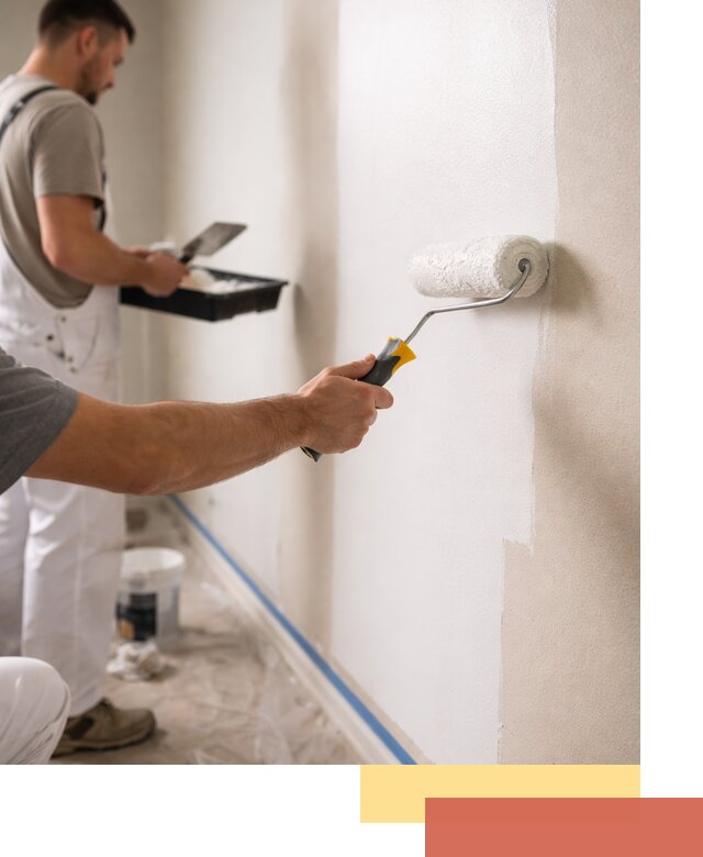 Покраска стен акриловой краской профессионально в Шелехове