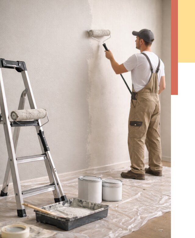 Покраска стен латексной краской в Шелехове от 4822 руб. за м2 | ОТДЕЛОЧНИК-Шлх