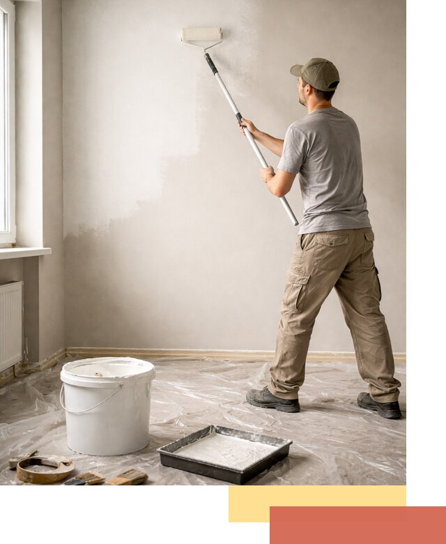 Покраска стен латексной краской в Шелехове качественно и быстро