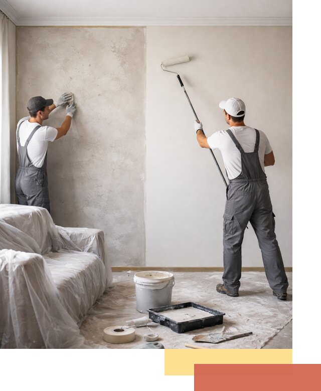 Покраска стен антивандальной краской в Шелехове