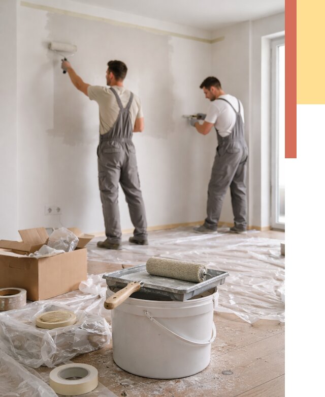 Покраска стен в квартире в Шелехове от 2679 руб/м2 — быстро и недорого | ОТДЕЛОЧНИК-Шлх