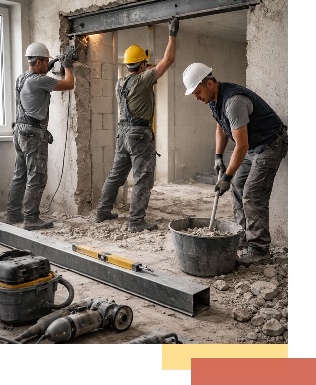 Создание проемов в стенах и несущих конструкциях в Шелехове