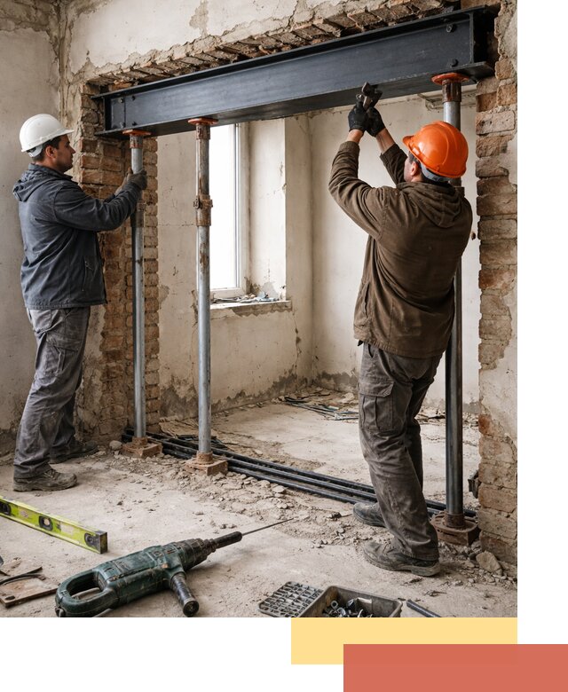 Усиление проема в стене в Шелехове для расширения и безопасности