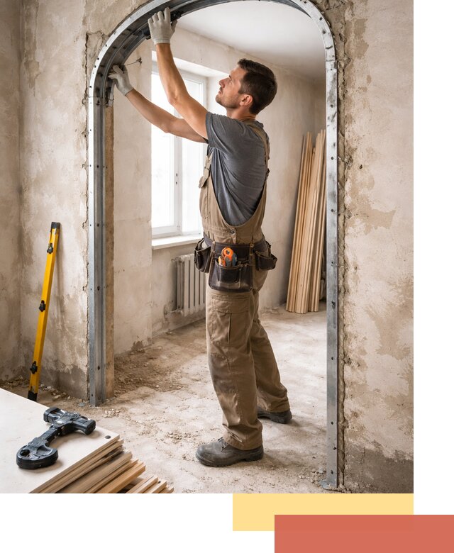 Устройство арочного проема в Шелехове под ключ