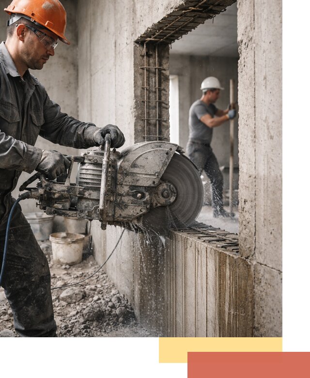 Алмазная резка проемов в Шелехове быстро и точно