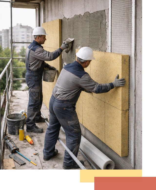 Утепление стен зданий и домов в Шелехове качественно и надежно
