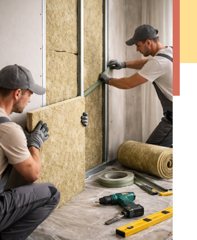 Шумоизоляция стен в Шелехове под ключ от 1982 руб. | ОТДЕЛОЧНИК-Шлх