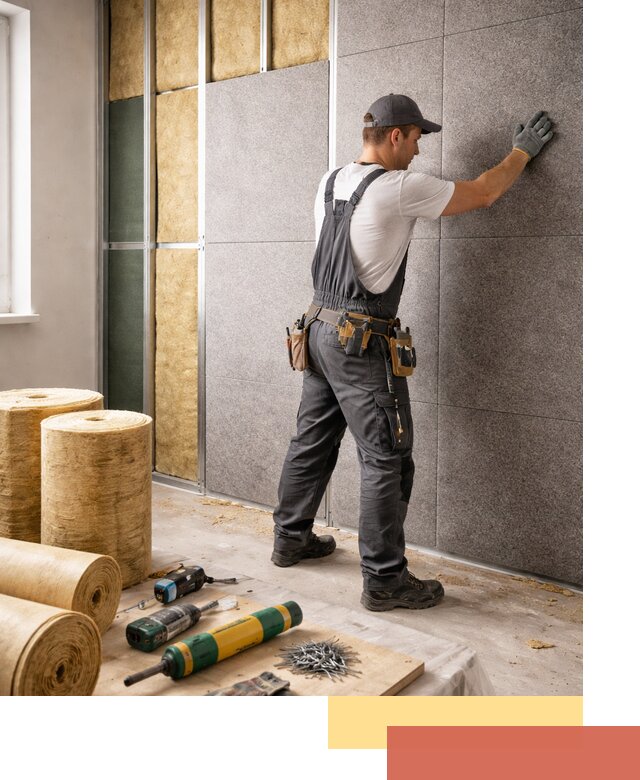 Профессиональная шумоизоляция стен в Шелехове для квартиры и офиса