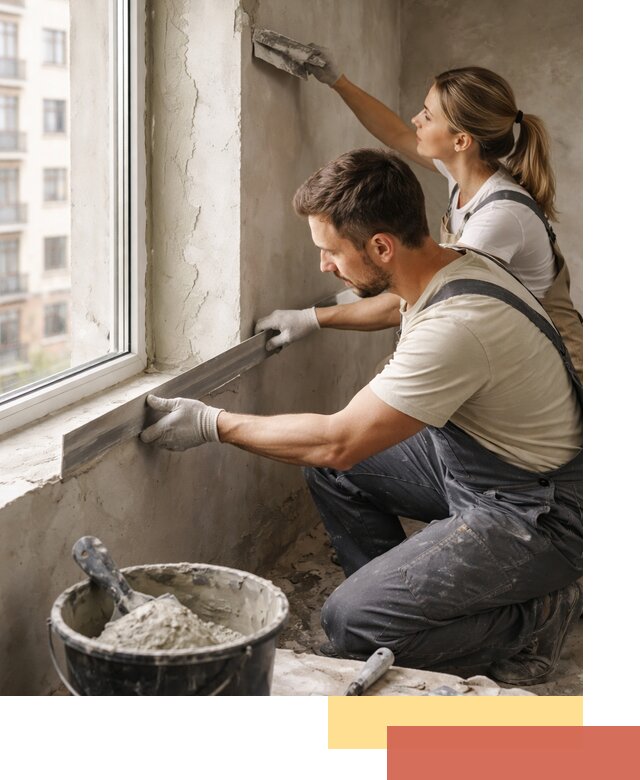 Штукатурка откосов дверей и окон профессионально в Шелехове