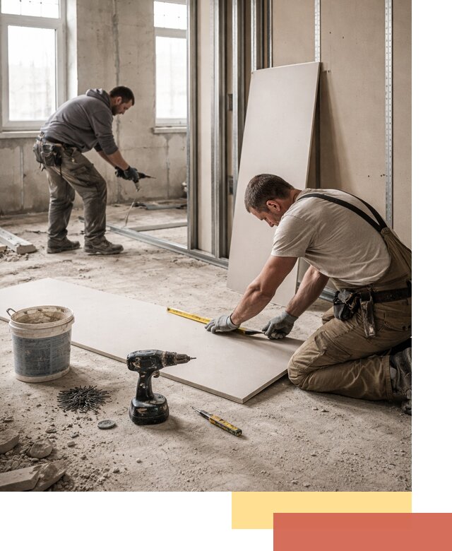 Кладка перегородок из ПГП под ключ в Шелехове