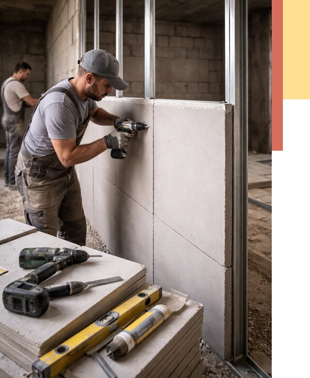 Кладка влагостойких перегородок ПГП в Шелехове от 1286 руб. под ключ | ОТДЕЛОЧНИК-Шлх