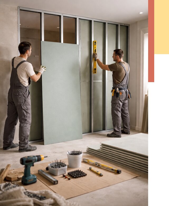 Перегородка из влагостойкого гипсокартона в Шелехове от 5143 руб. — монтаж под ключ | ОТДЕЛОЧНИК-Шлх