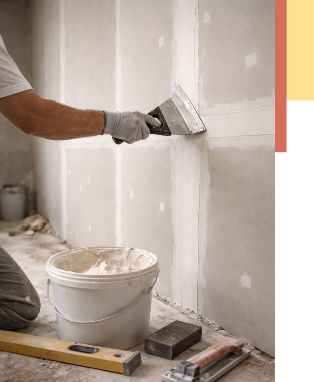 Шпаклевка перегородок из гипсокартона в Шелехове от 2679 руб. — услуги ОТДЕЛОЧНИК-Шлх