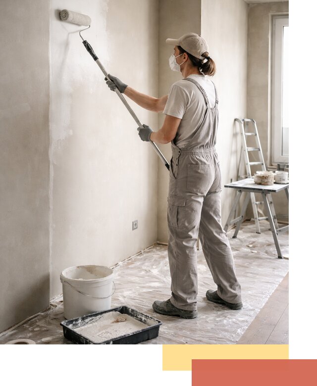 Покраска перегородок из гипсокартона в Шелехове качественно и недорого