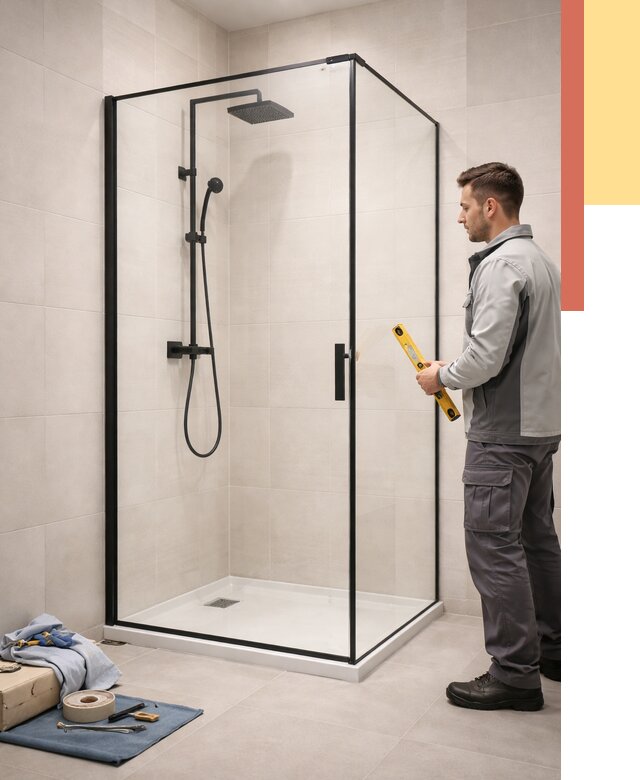 Стеклянные перегородки для душа в Шелехове от 13394 руб. | Монтаж под ключ — ОТДЕЛОЧНИК-Шлх