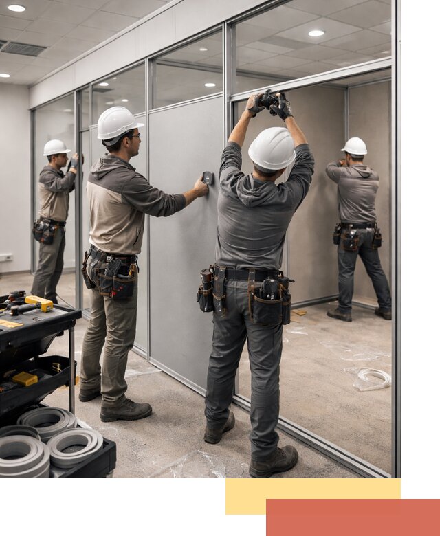 Мобильные офисные перегородки под ключ в Шелехове