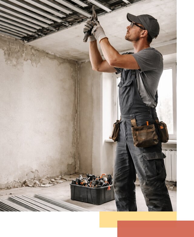 Демонтаж реечного потолка в Шелехове быстро и аккуратно