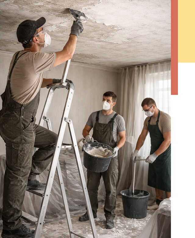 Удаление побелки с потолка в Шелехове от 2679 руб. быстро и недорого | ОТДЕЛОЧНИК-Шлх